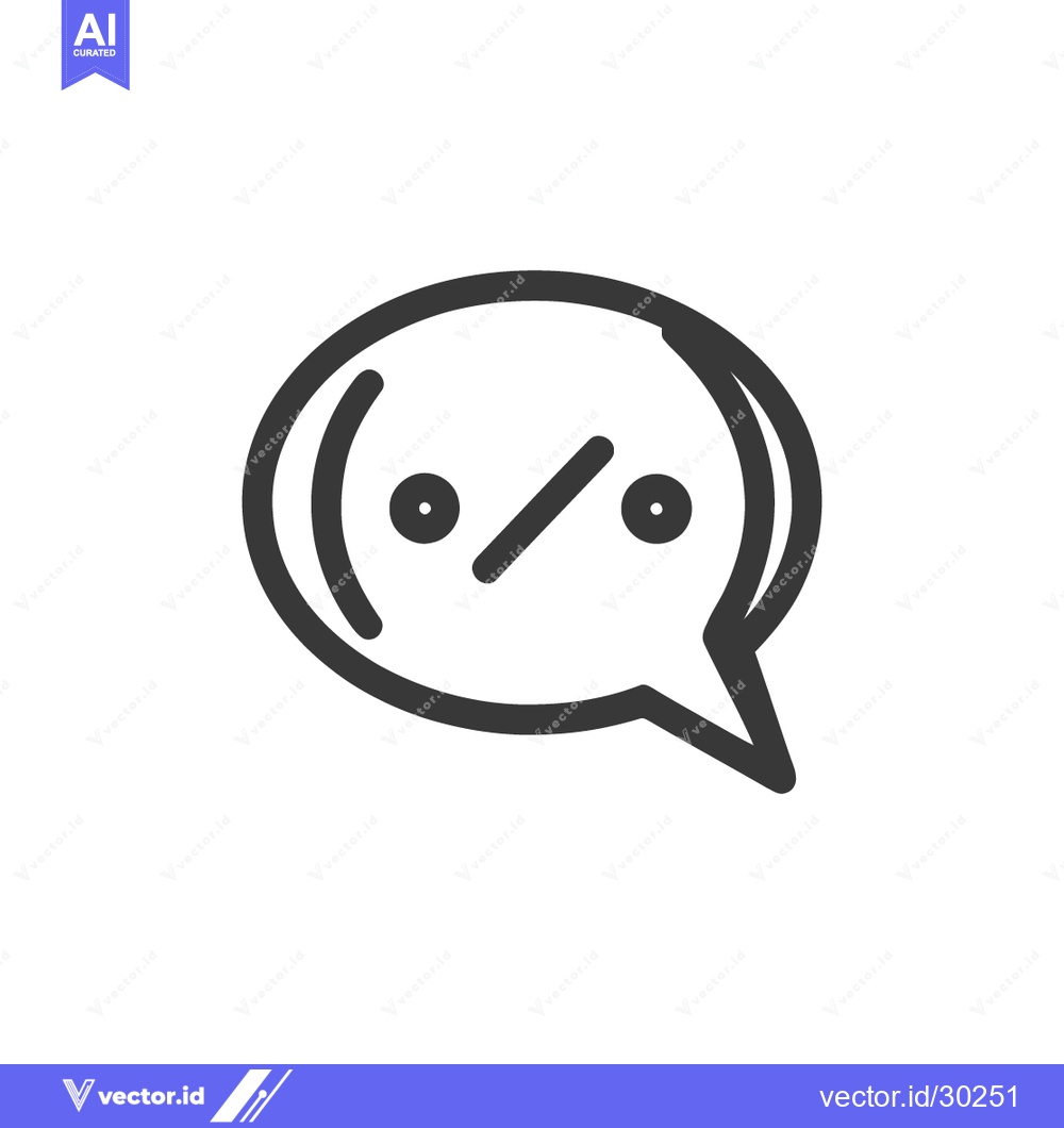 Premium Vector dari Discount Speech Bubble Icon: Bold Line Art for Sales Communication