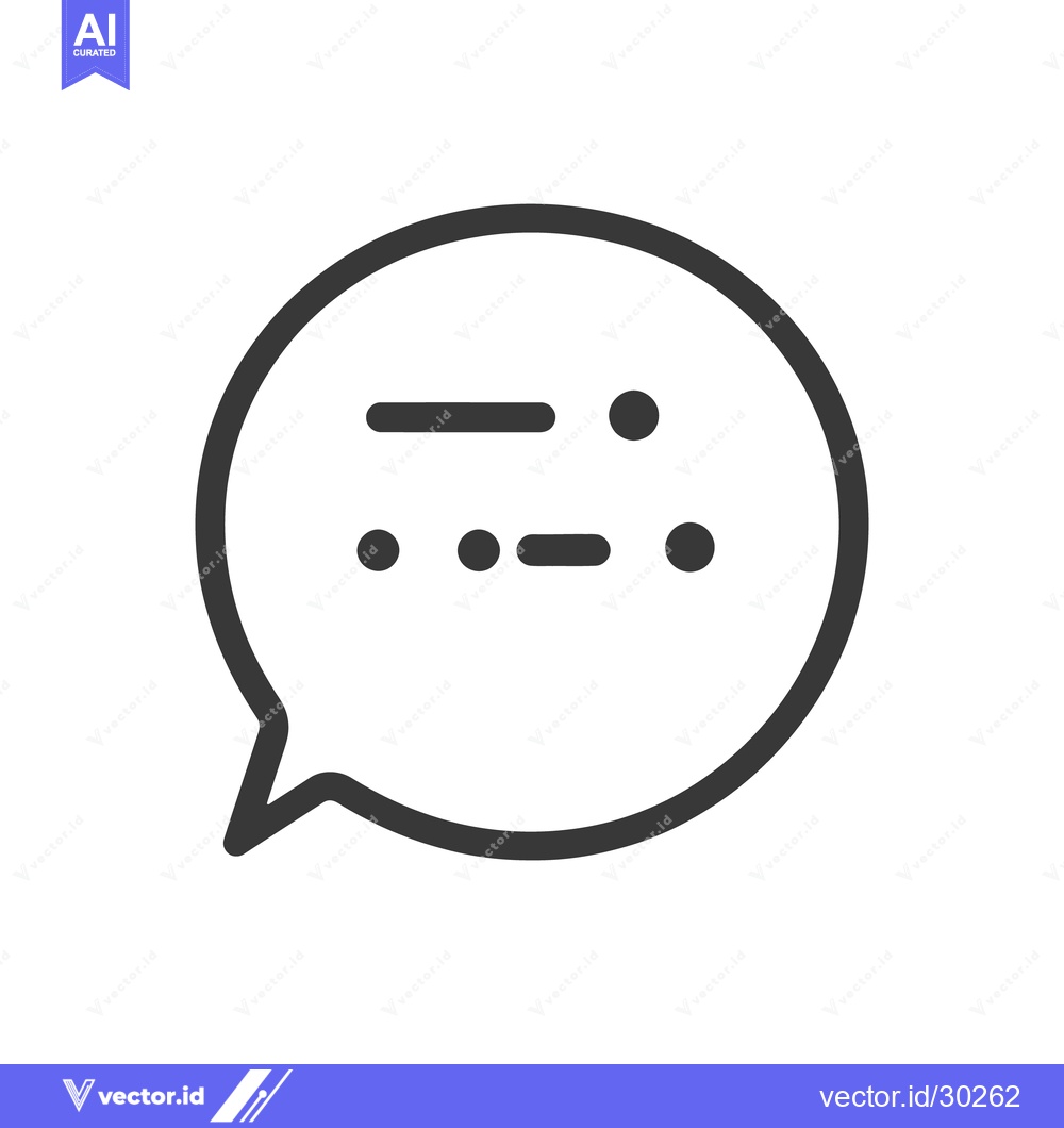 Premium Vector dari A Speech Bubble Containing Morse Code Representation Graphic