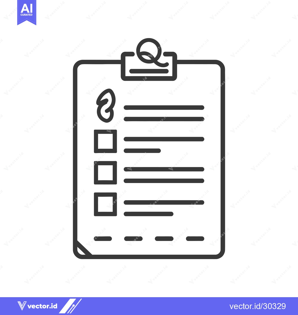 Premium Vector of Checklist with a Leaf Icon on a Clipboard