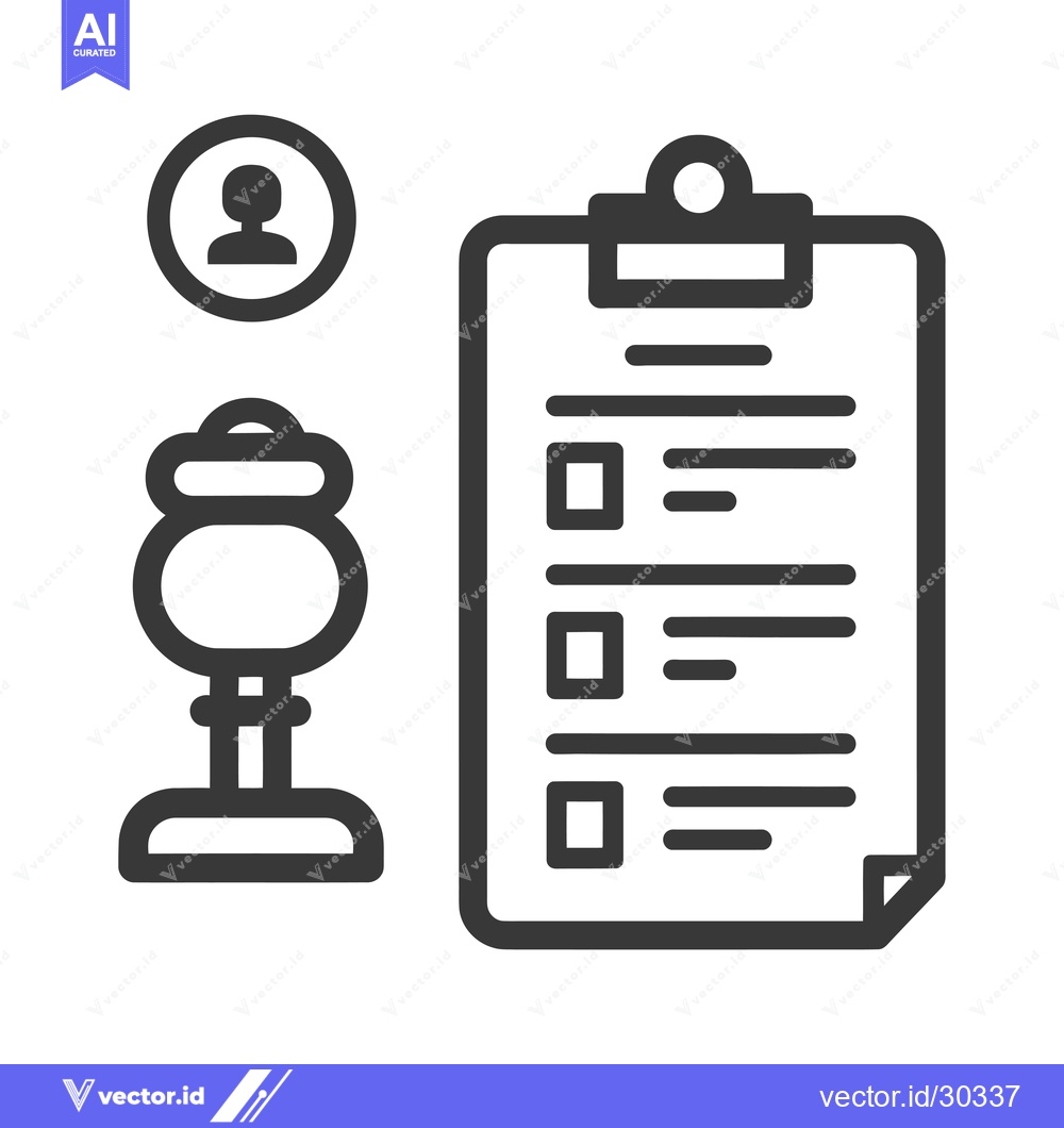 Premium Vector dari Checklist with User Profile and Icon for Customer Service