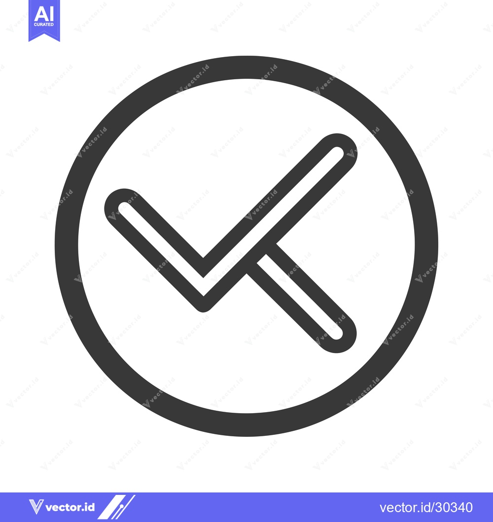 Premium Vector dari Checkmark Icon in a Circle