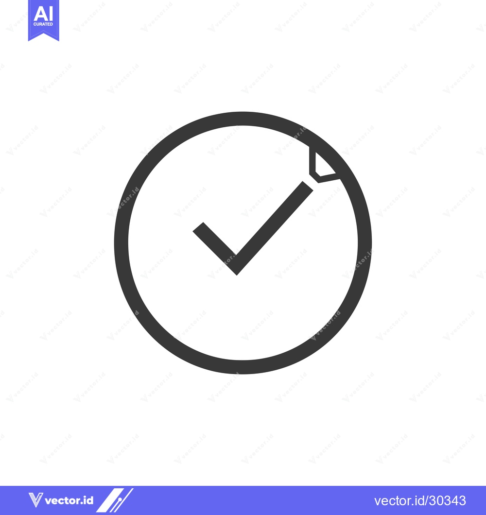 Premium Vector of Check Mark Icon in Circle