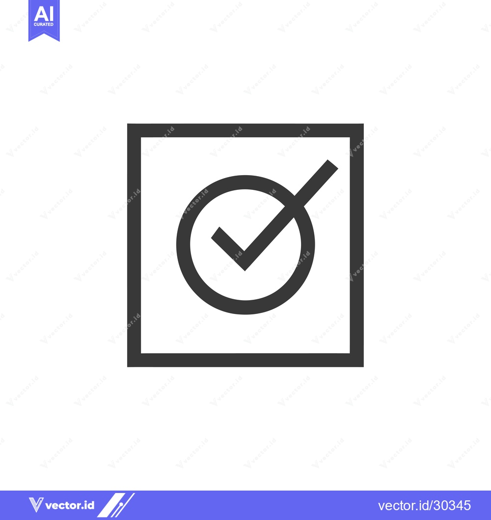 Premium Vector dari Checkmark Icon Inside A Square 5931
