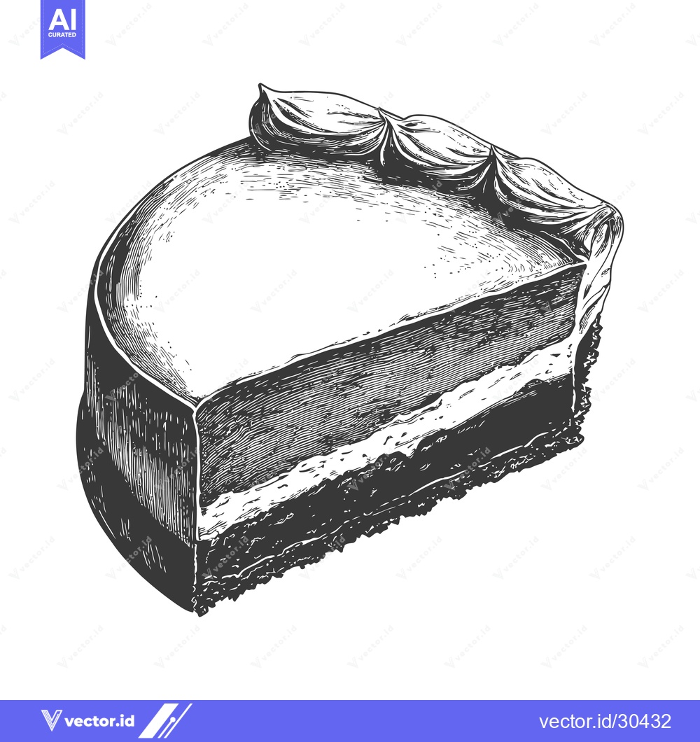 Premium Vector dari Delicious Chocolate Cake Slice A Sweet Treat