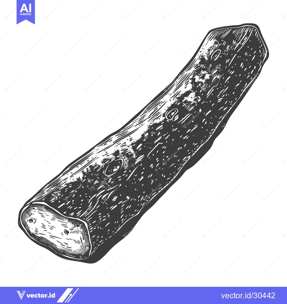 Premium Vector of A Detailed Illustration Of A Single Piece Of Wood