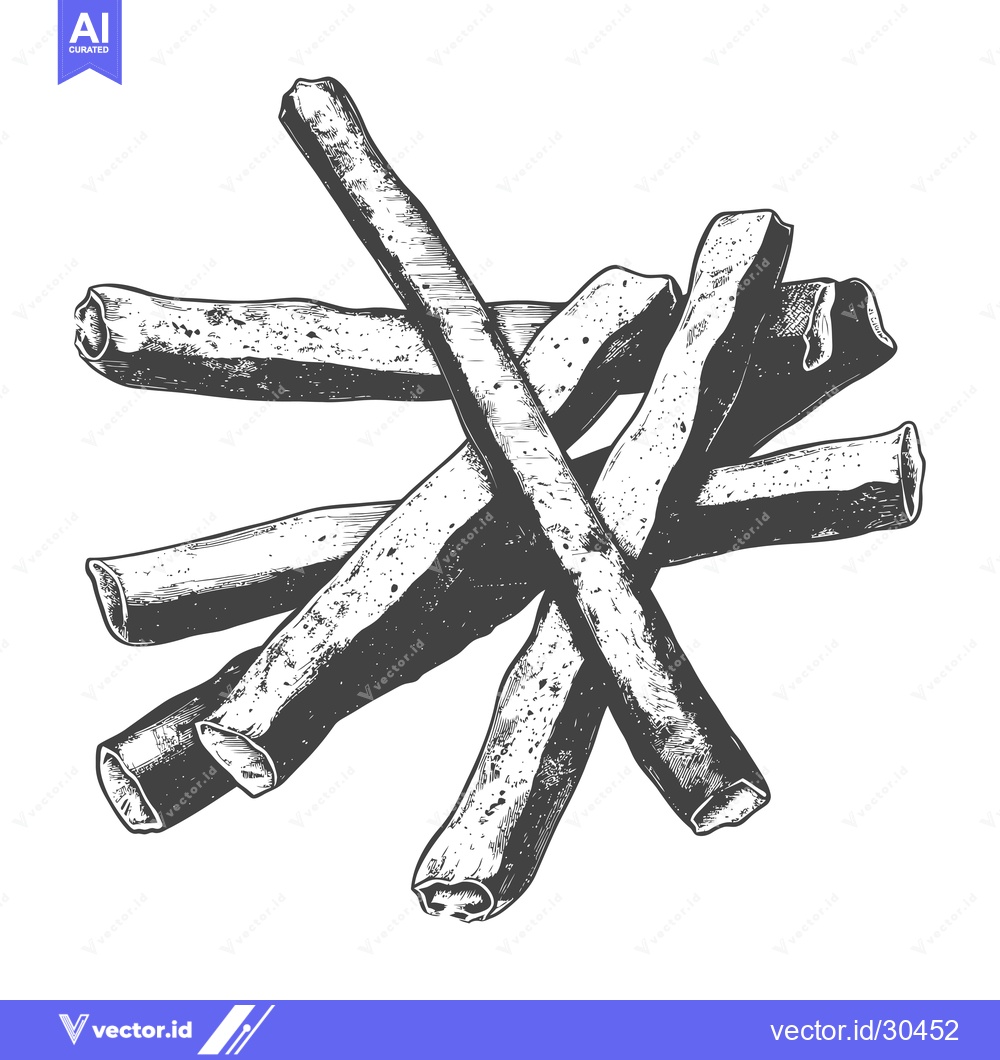 Premium Vector dari A Detailed Illustration of Crispy Breadsticks