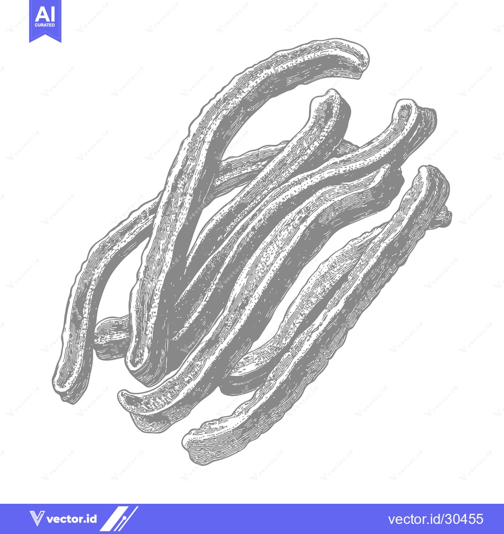 Premium Vector dari A Detailed Illustration of Crispy Churros