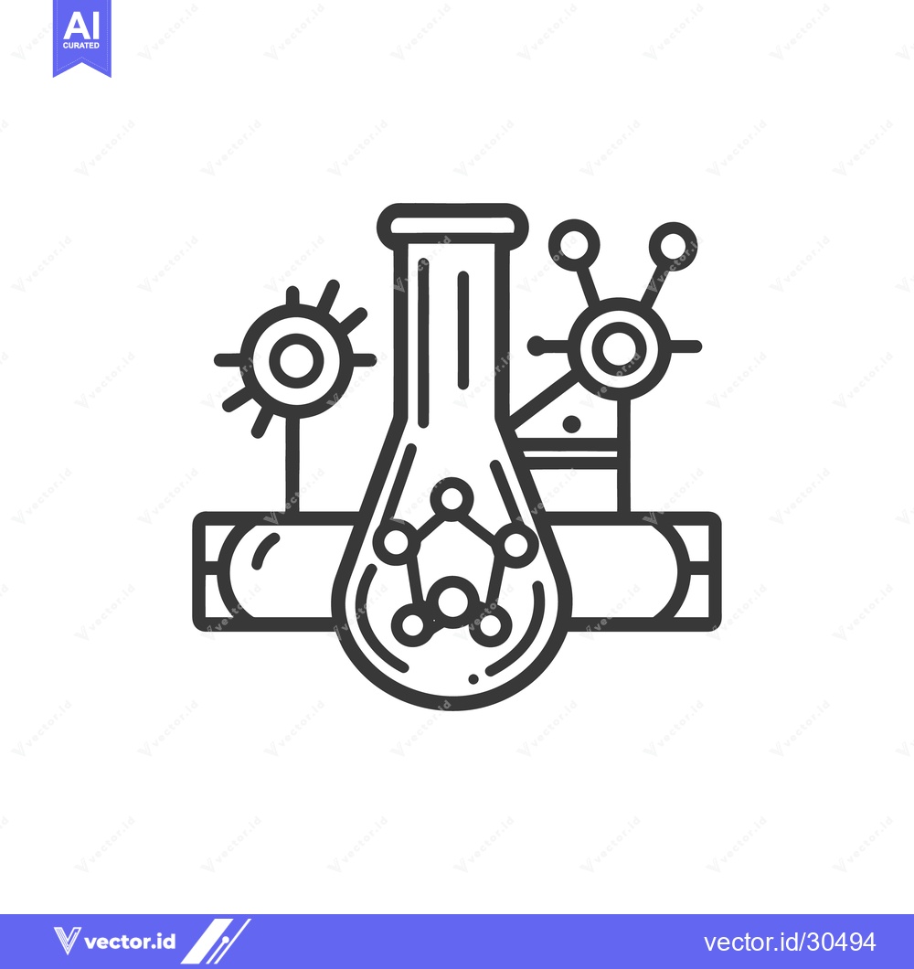 Premium Vector of A schematic representation of scientific research and experimentation