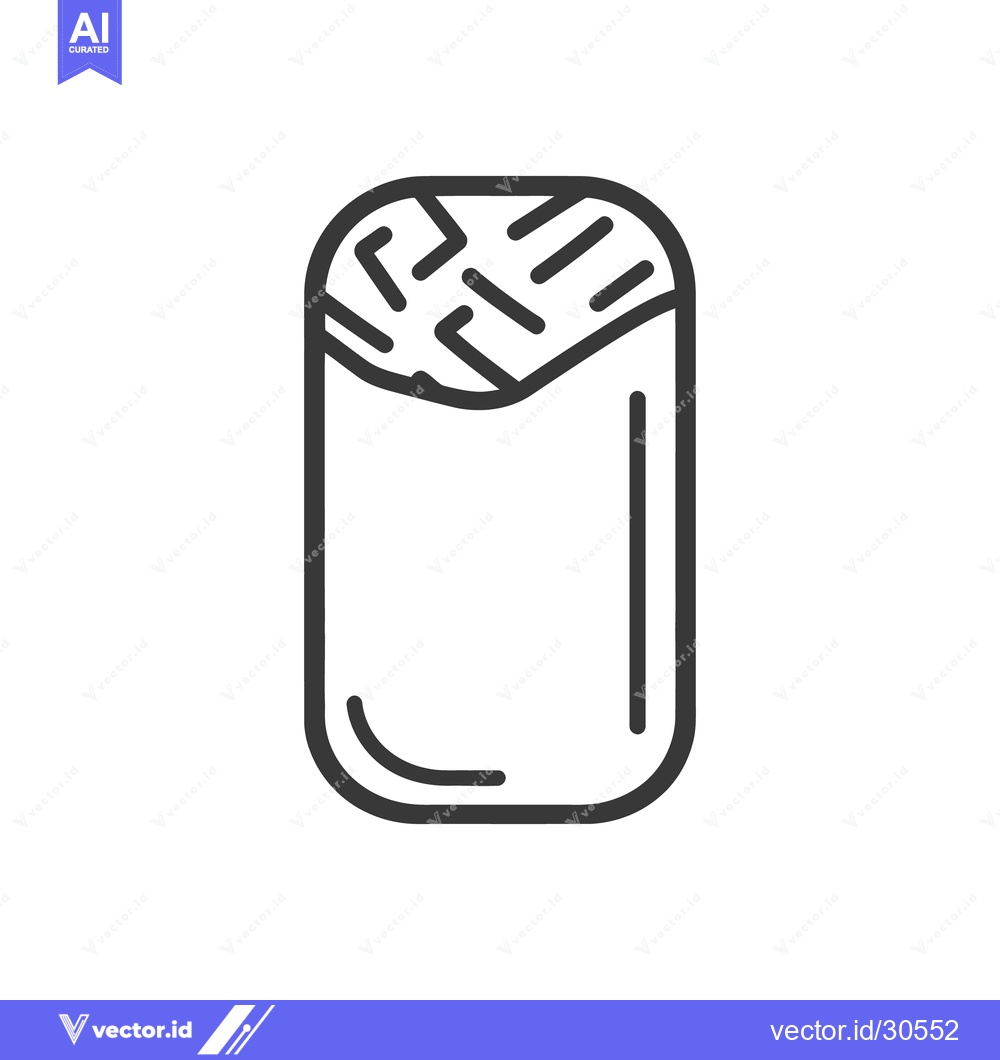 Premium Vector dari An illustrated vector graphic of a closed filled wrap