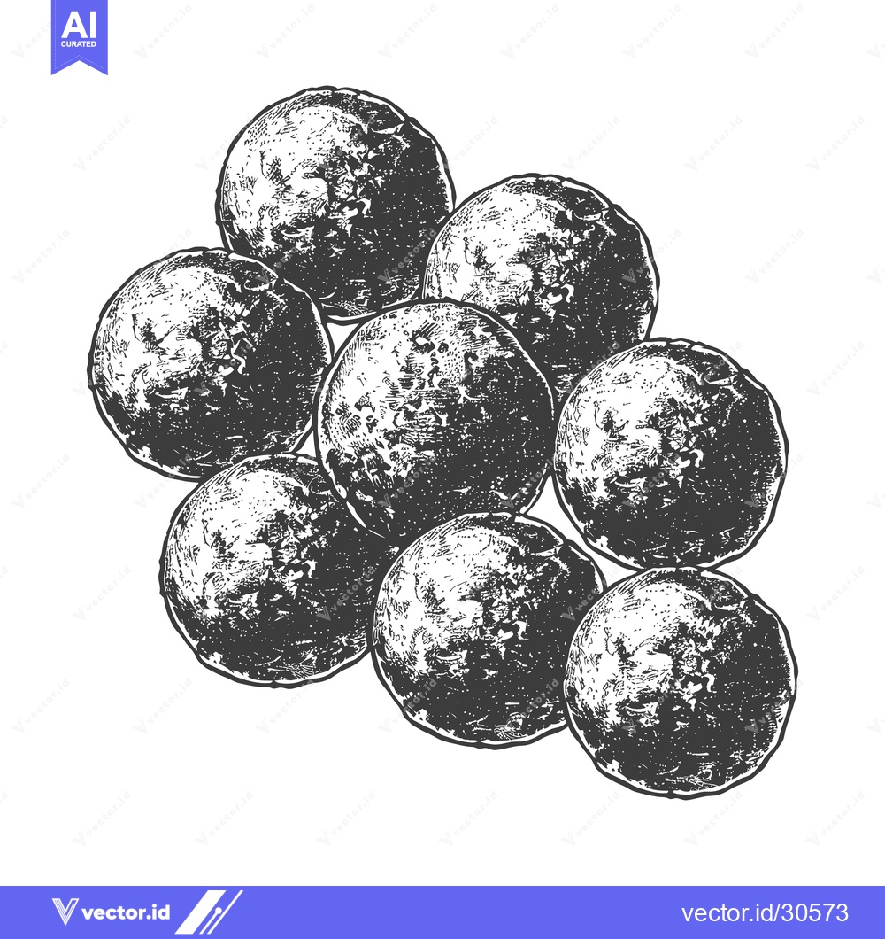 Premium Vector dari A Group Of Round Baked Goods Arranged Together