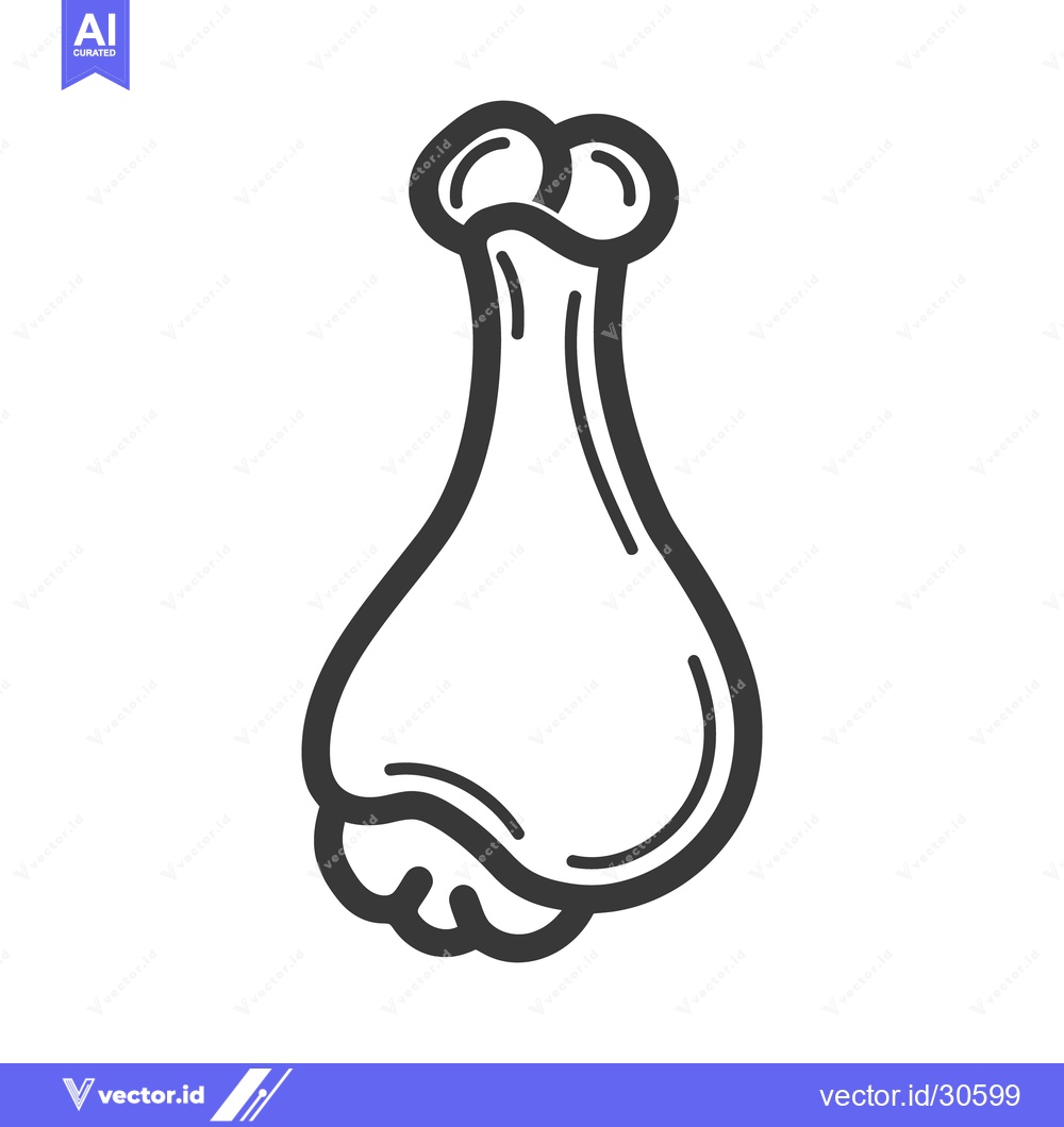 Premium Vector dari A simplistic monochrome illustration of a stylized garlic clove