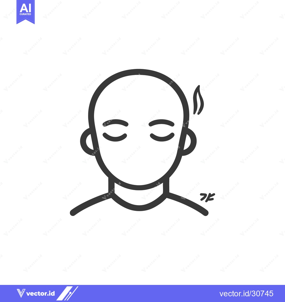Premium Vector of Simple black and white illustration depicting a person in distress