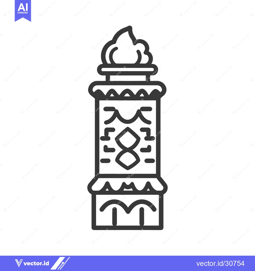 Premium Vector dari Detailed black and white depiction of an artistic structure column