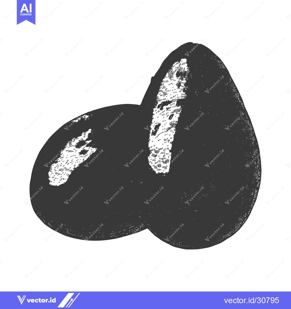 Premium Vector dari Two Avocados Resting Together Showing Texture