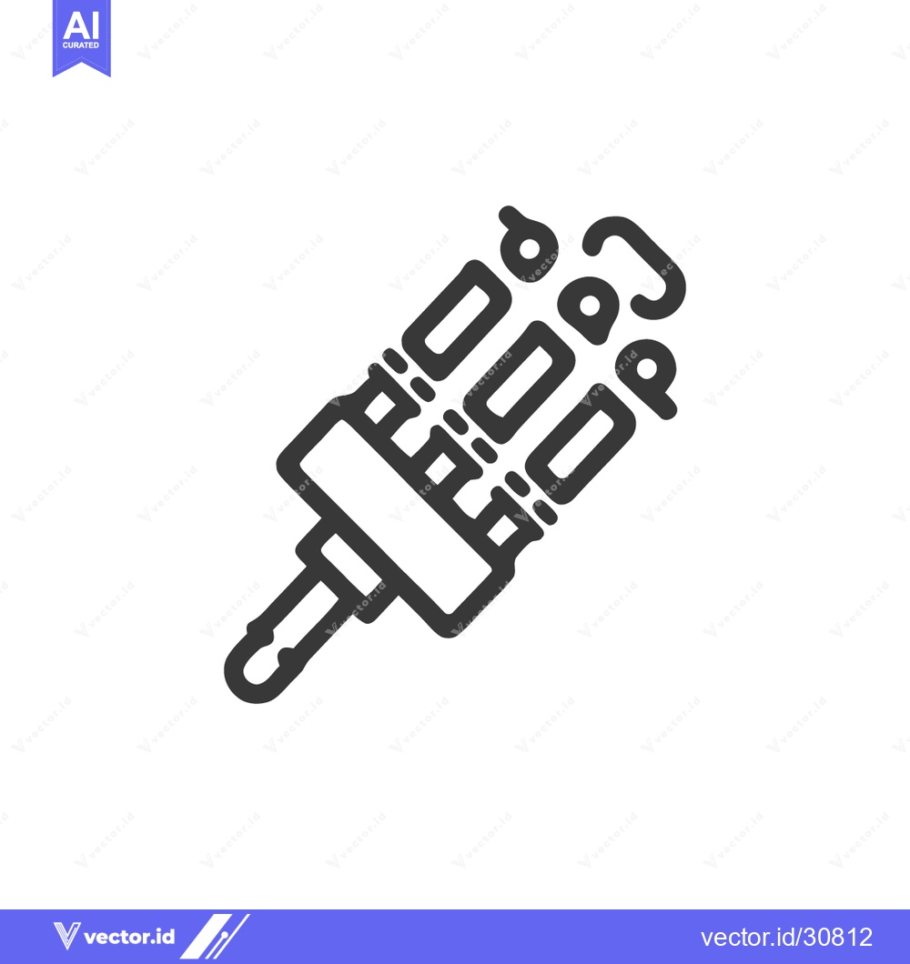 Premium Vector dari Minimalist Icon of Audio Jack with Sound Waves Emanating