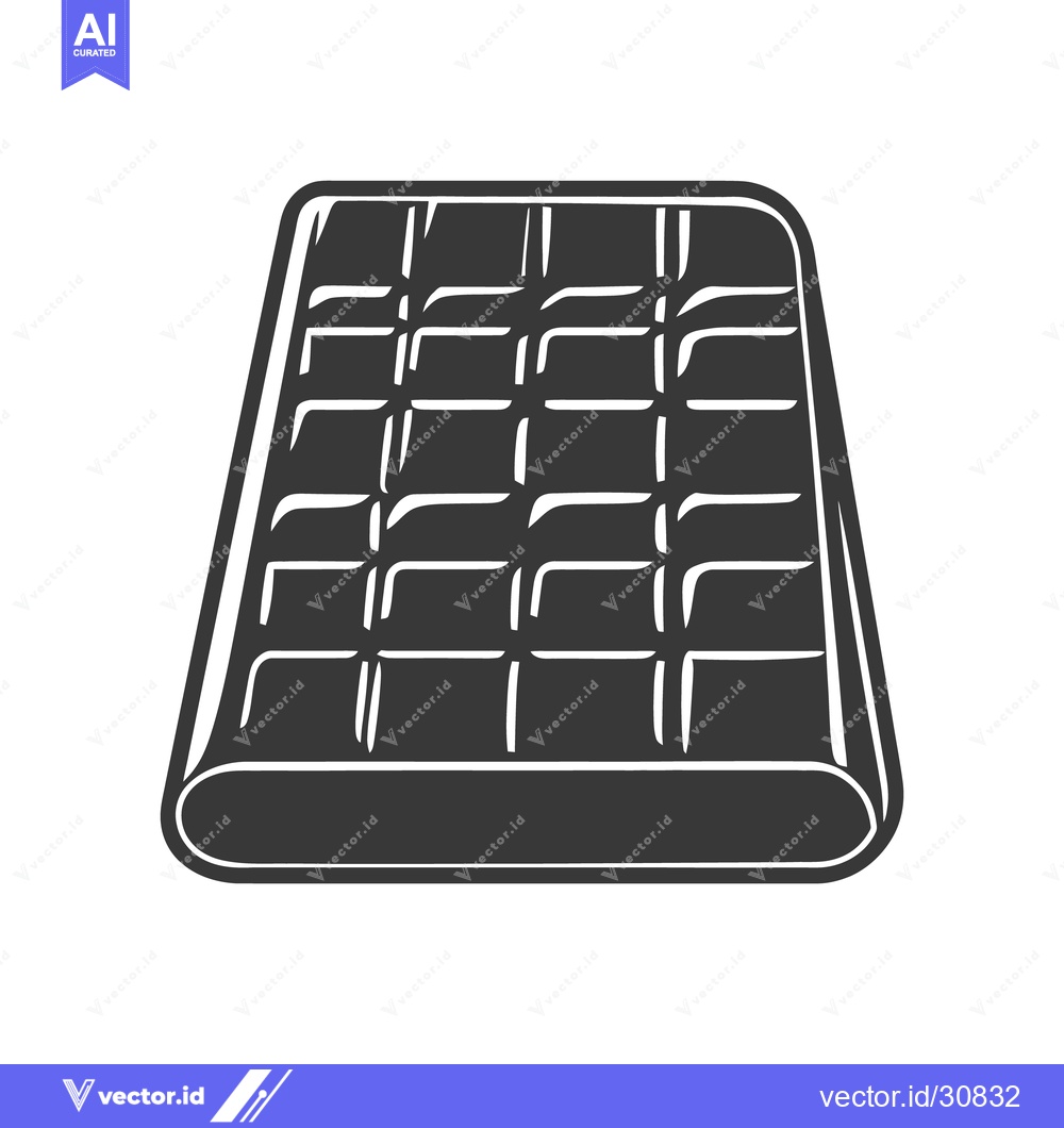 Premium Vector dari A simple graphic image of a rectangular quilted pad