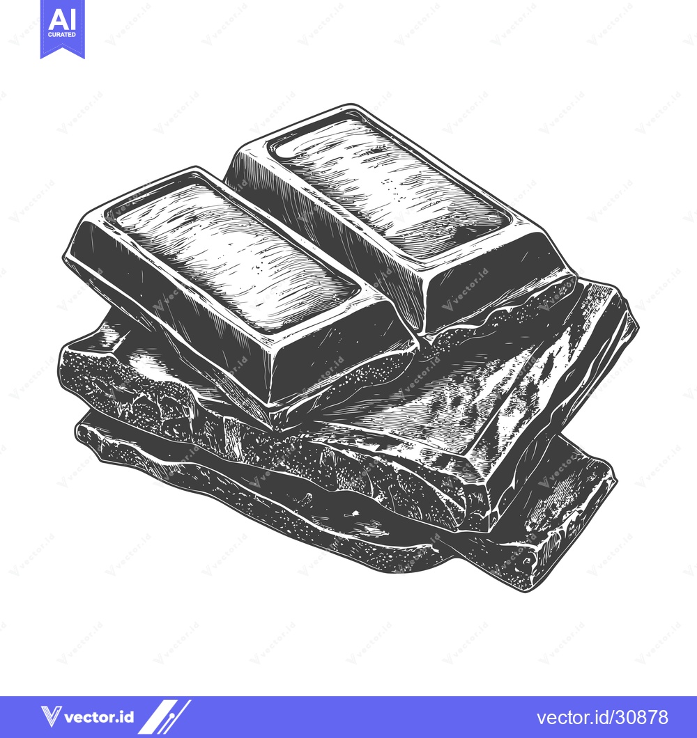 Premium Vector dari A Stack of Delicious Chocolate Bars