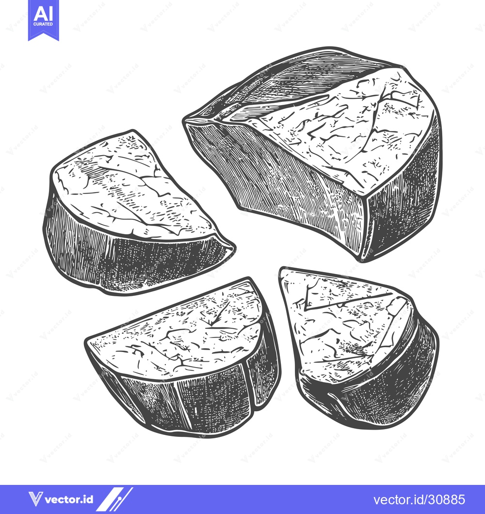 Premium Vector dari Delicious Grilled Steak Cut Into Four Pieces