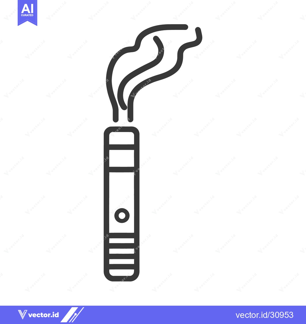 Premium Vector of An illustrated image showing smoke rising from a cylindrical object