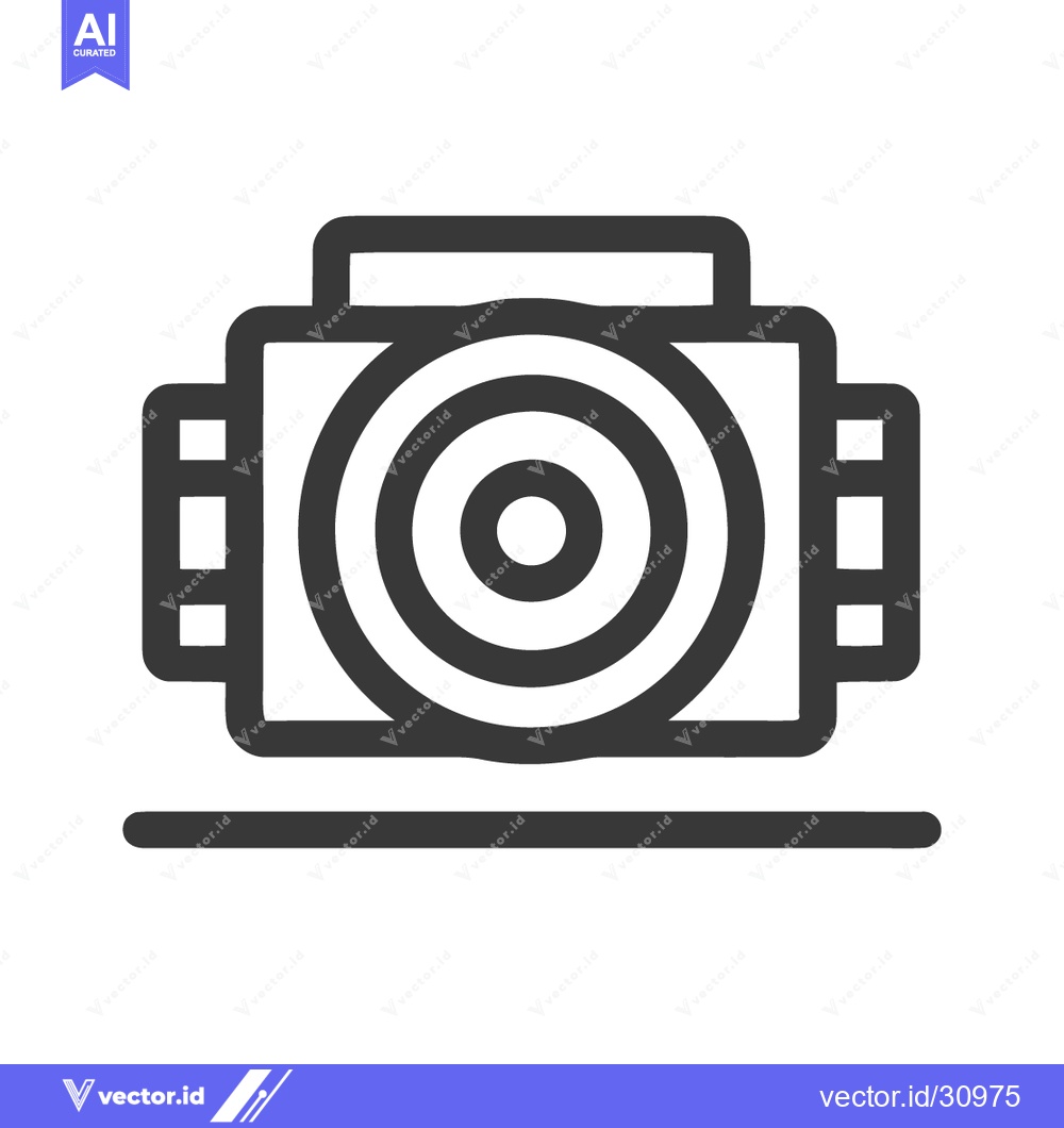 Premium Vector of Motor Icon: Bold Outline, Concentric Circles, Industrial Symbolism