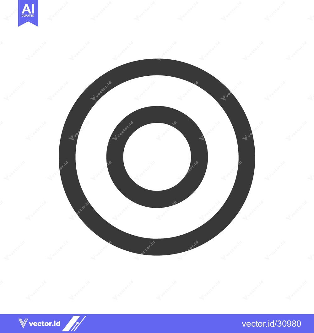 Premium Vector dari Concentric Circles: Minimalist Graphic Design in Dark Gray on White