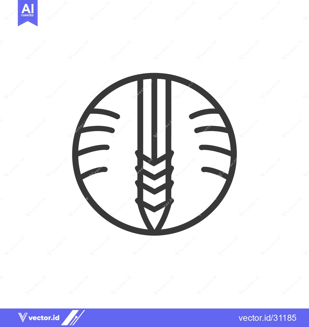 Premium Vector of Circular Icon Depicting a Screw or Bolt Inside a Circle