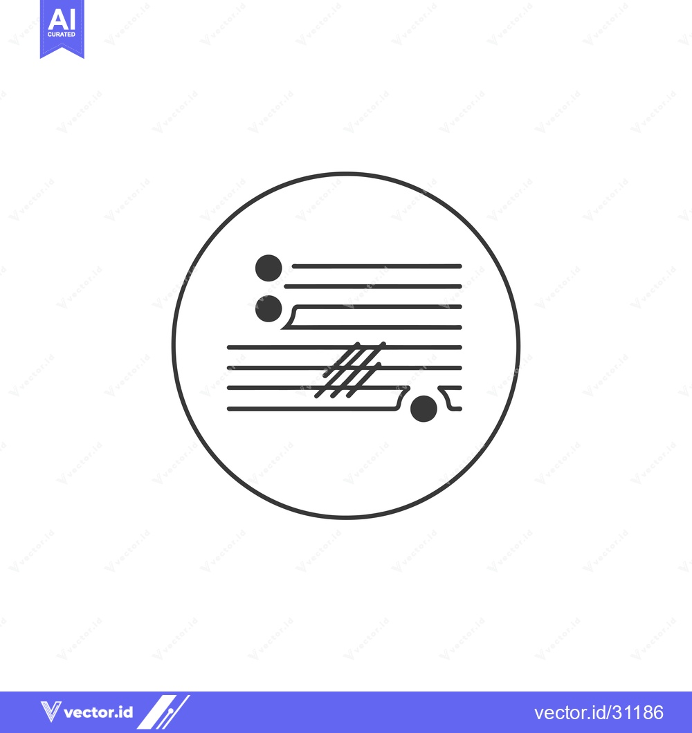 Premium Vector dari Circular Icon Depicting a Stack of Papers with a Checkmark