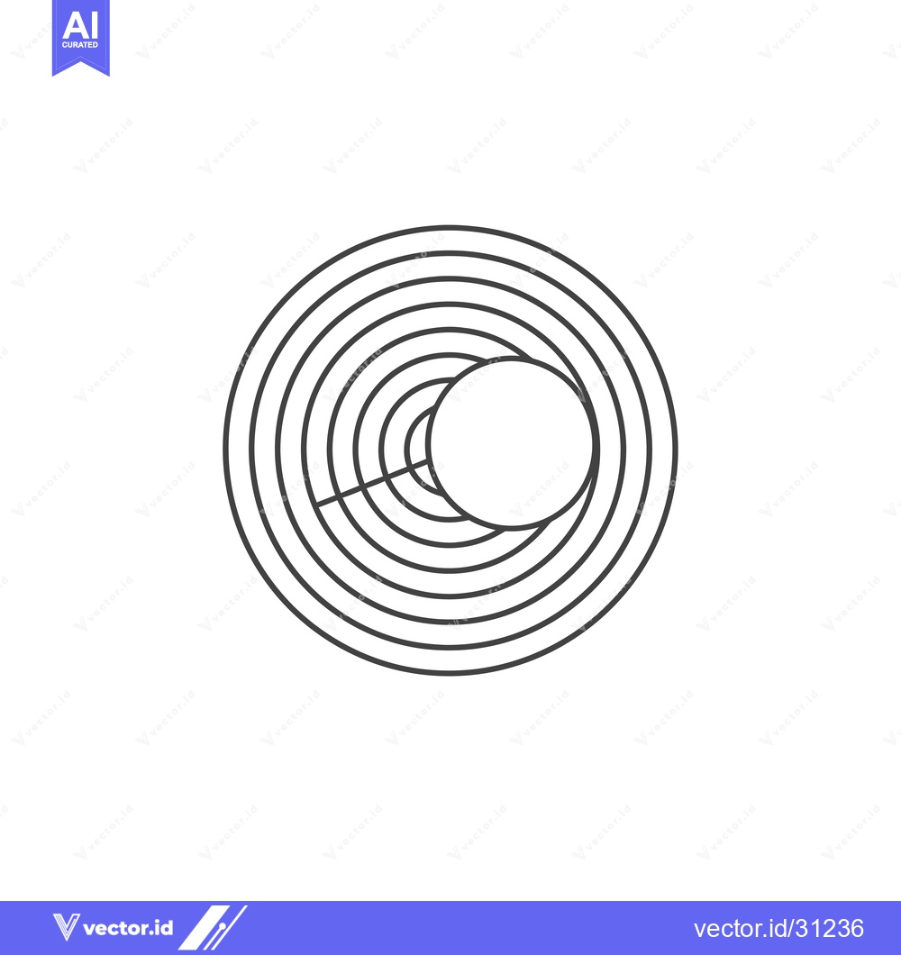 Premium Vector dari Circular Outline with a Circle Inside