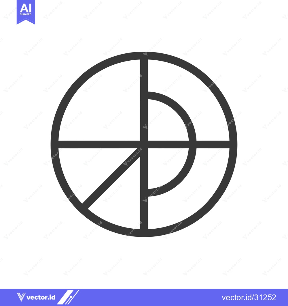 Premium Vector dari Circular Symbol with Intersecting Lines and Arcs