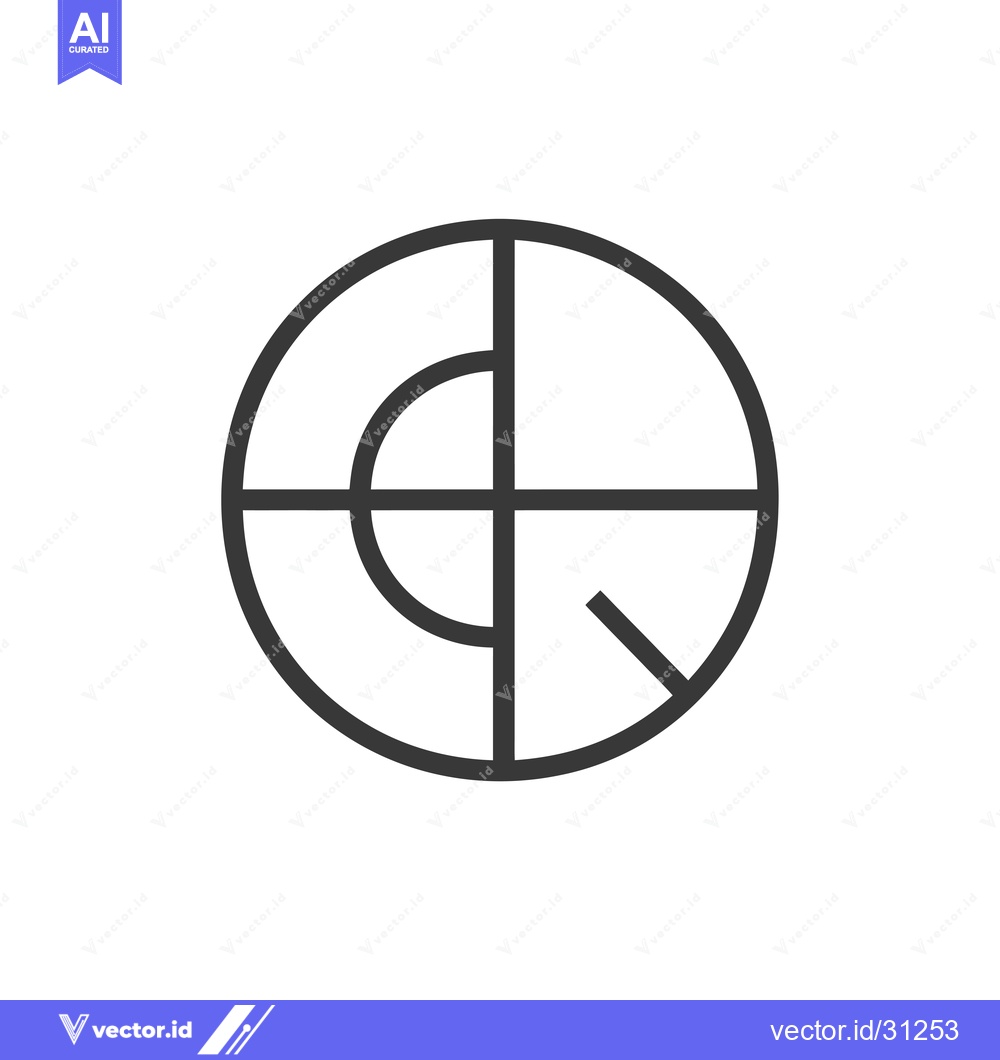 Premium Vector dari Circular Symbol with Intersecting Lines and Arcs