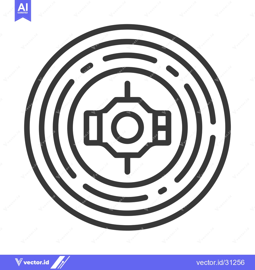 Premium Vector dari Circular target with a belt buckle in the center