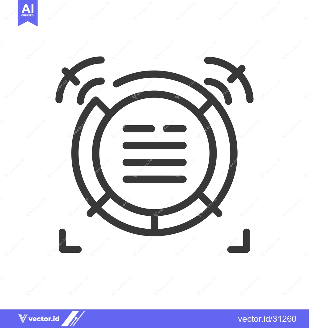 Premium Vector dari Circular Target with Lines and Corner Arrows