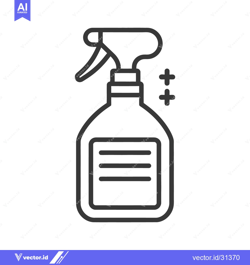 Premium Vector of Simple black and white illustration of a spray bottle