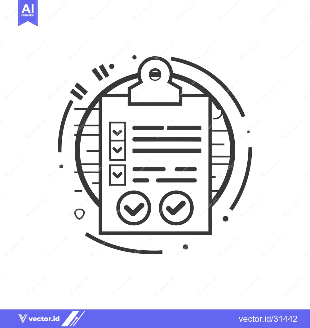 Premium Vector dari Clipboard Checklist With Two Checkmarks in Circles
