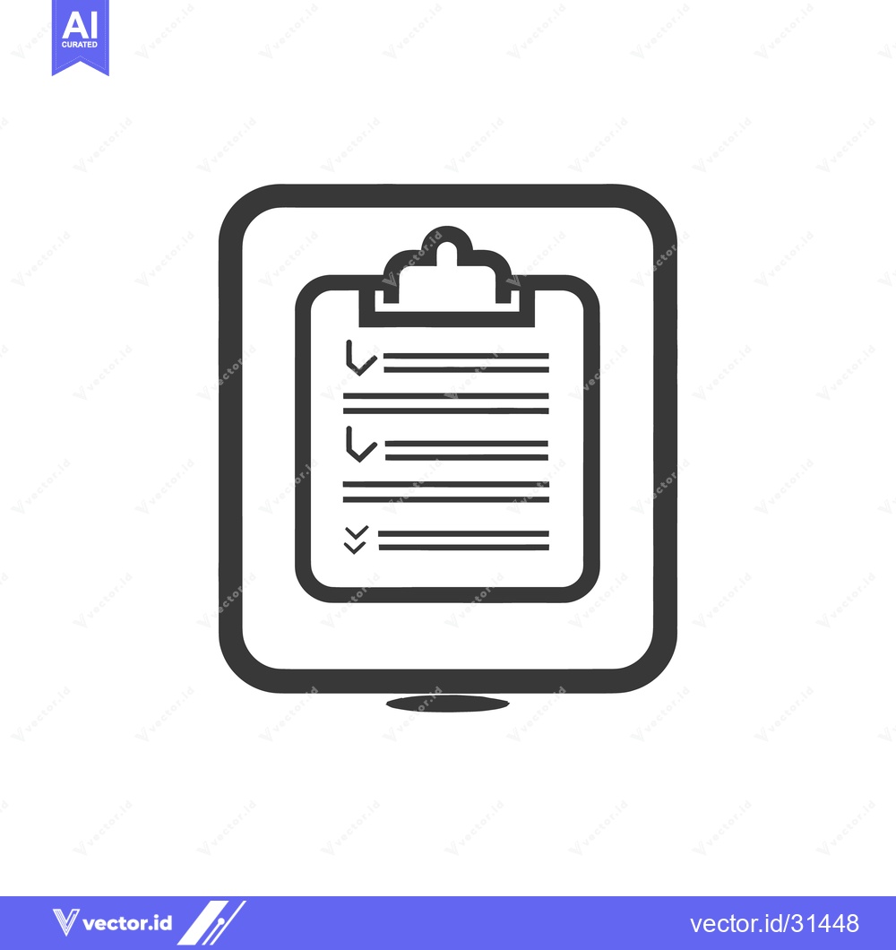 Premium Vector dari Simple digital checklist or to do list displayed within a frame
