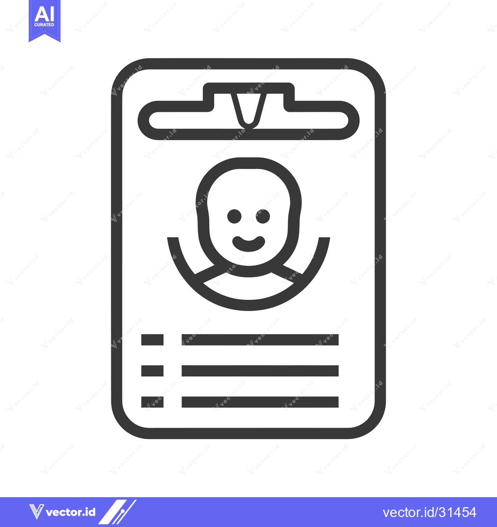 Premium Vector dari Clipboard with a smiling face and form fields