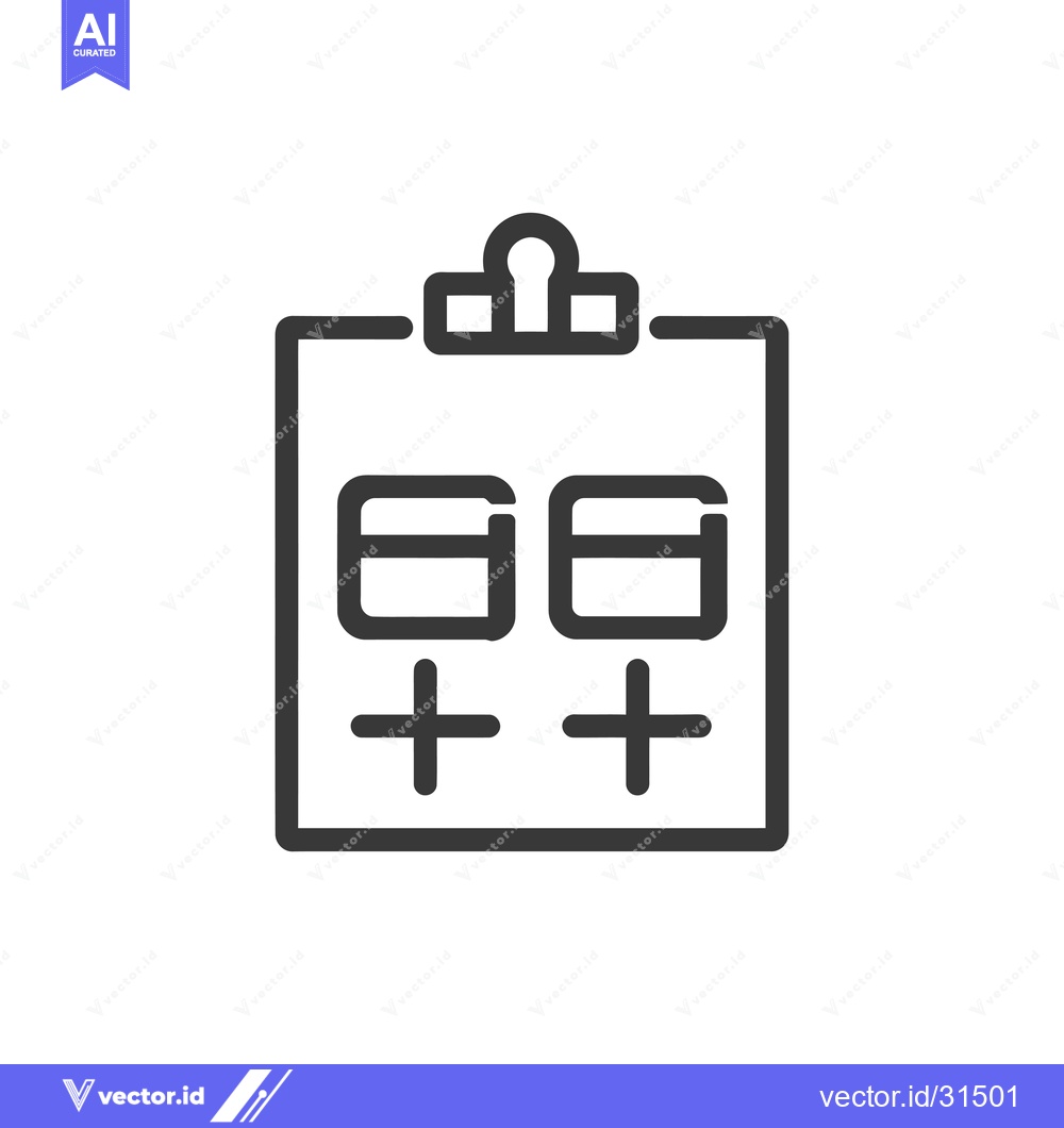 Premium Vector of Clipboard with Two Squares and Plus Signs Icon