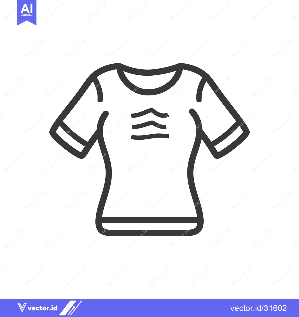 Premium Vector dari Simple graphic illustration showcasing a white short sleeved shirt
