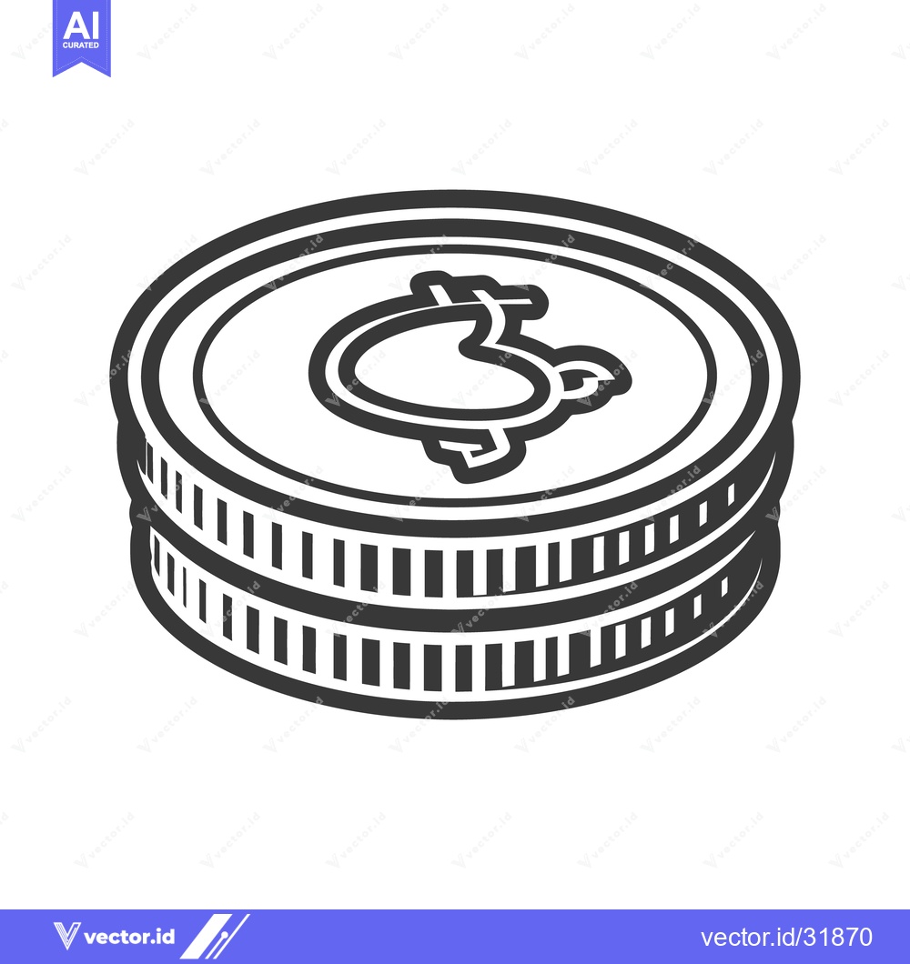 Premium Vector dari A Stacked Pile of Coins Depicting Economic Financial Wealth