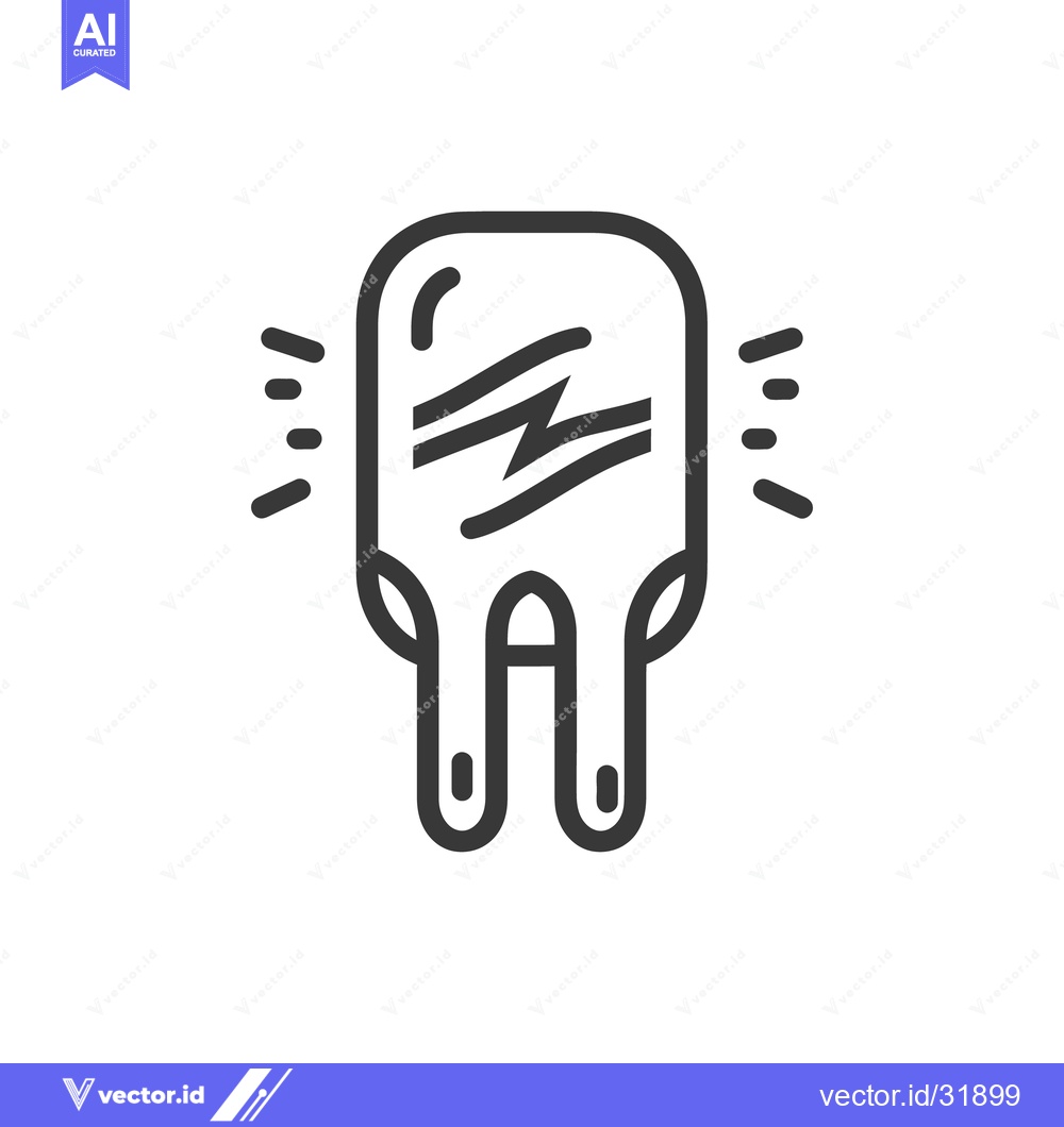 Premium Vector dari An abstract illustration of a hand dryer with lightning bolts