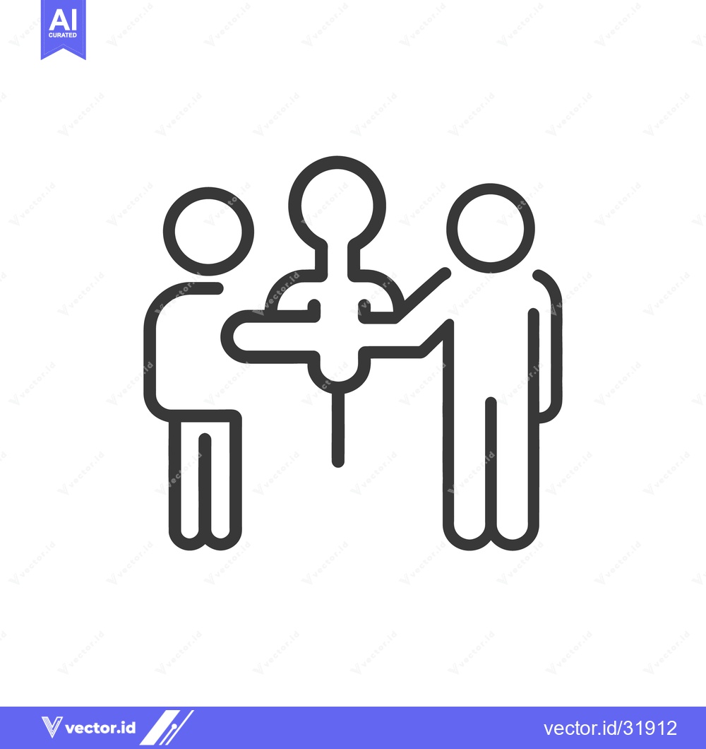 Premium Vector of Two individuals are supporting one person in a collaborative arrangeme