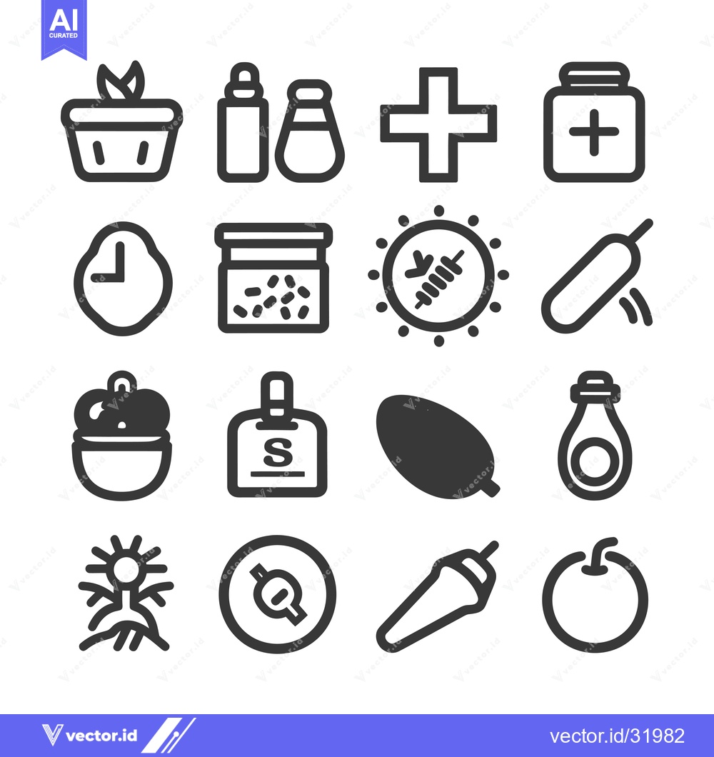 Premium Vector dari Collection of 16 Medical and Health-Related Line Icons