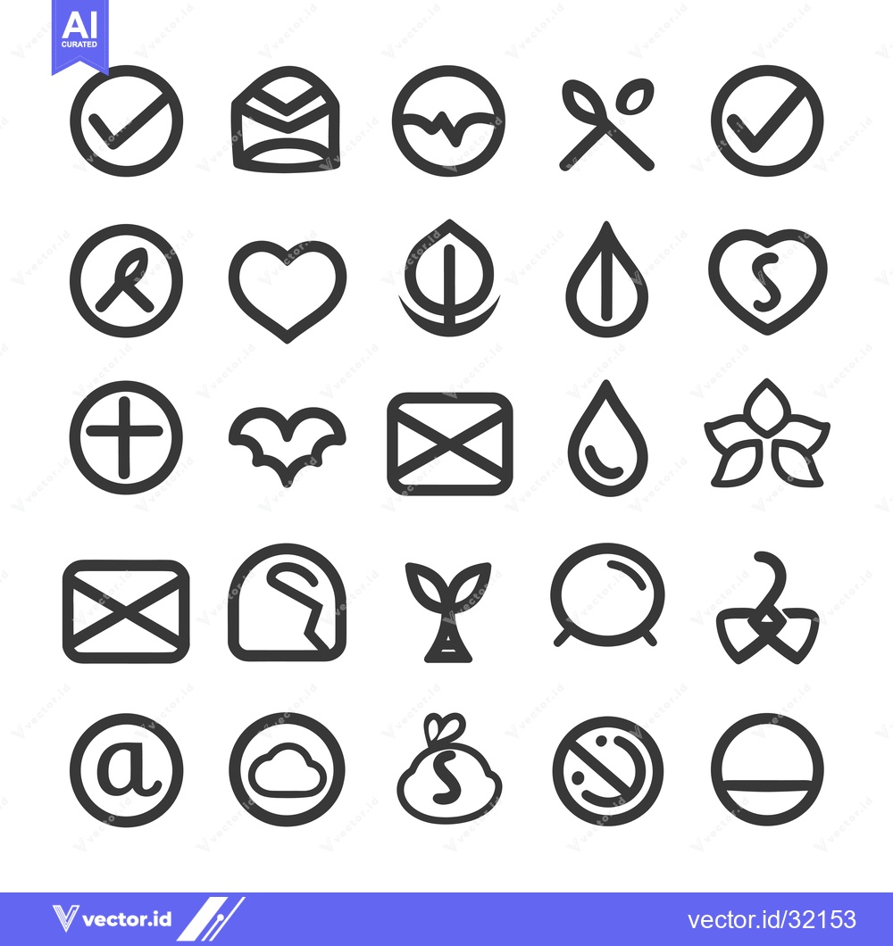Premium Vector of Collection of 25 Line Icons Representing Various Concepts