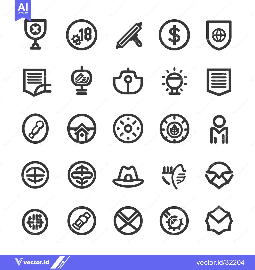 Premium Vector of Collection of 28 Line Icons for Various Themes