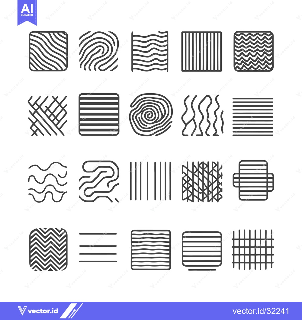 Premium Vector dari Collection of Abstract Geometric Patterns in Squares and Circles