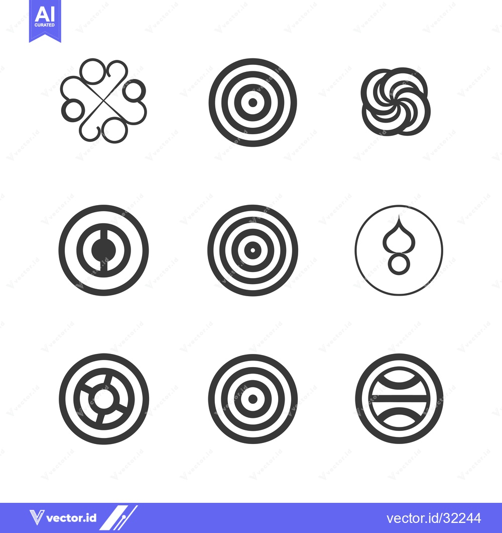 Premium Vector of Collection of Abstract Geometric Shapes and Patterns