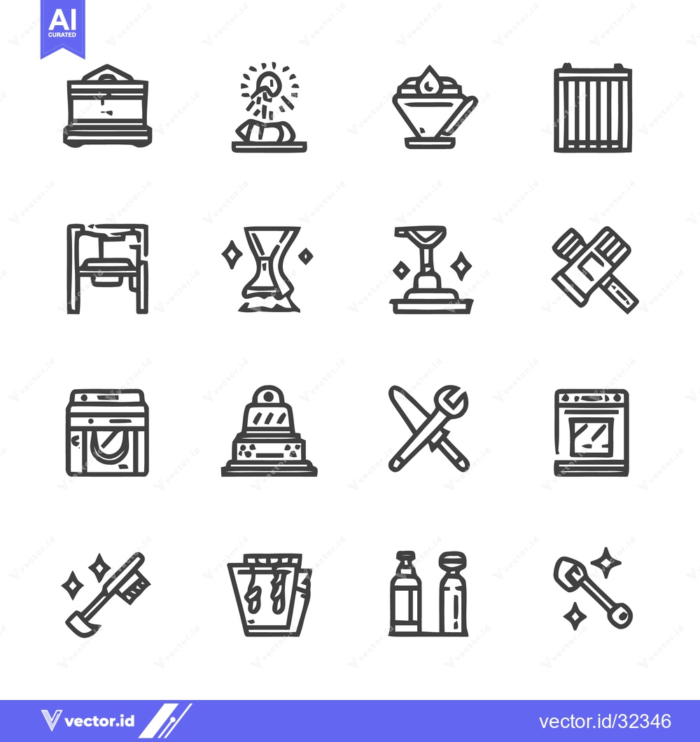 Premium Vector dari Collection of Minimalist Iconography for Various Design Projects.