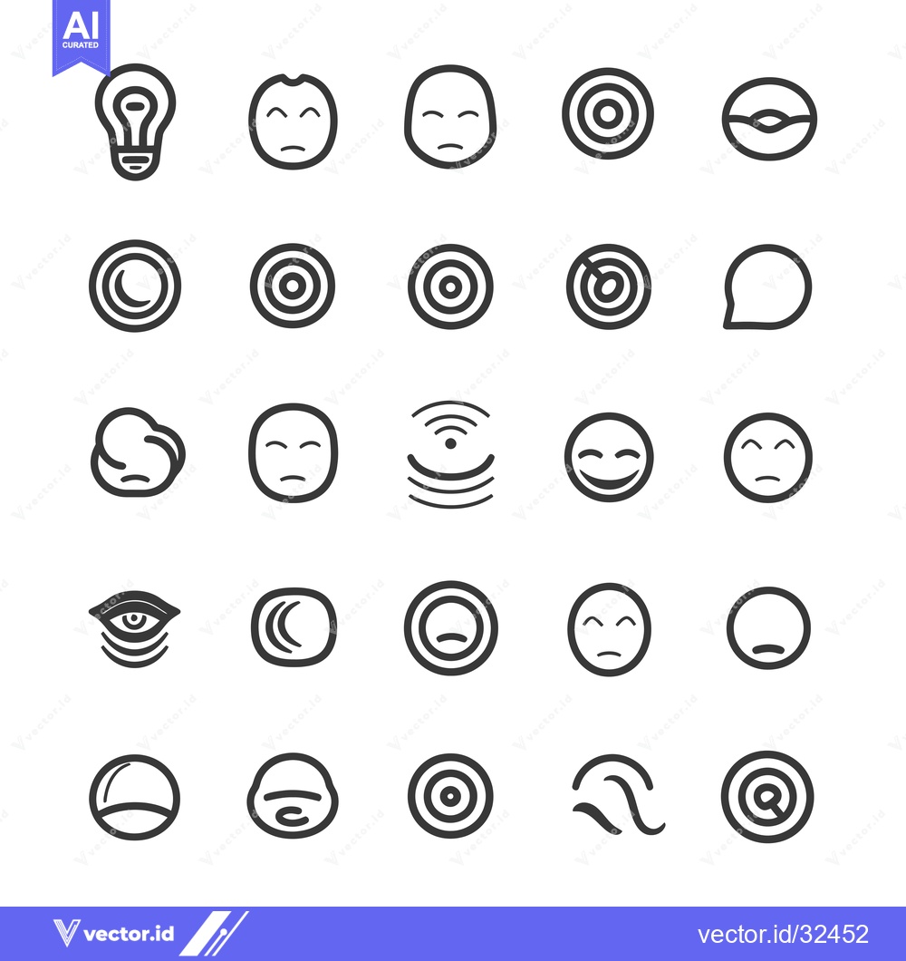 Premium Vector of Collection of Black and White Line Icons of Different Concepts