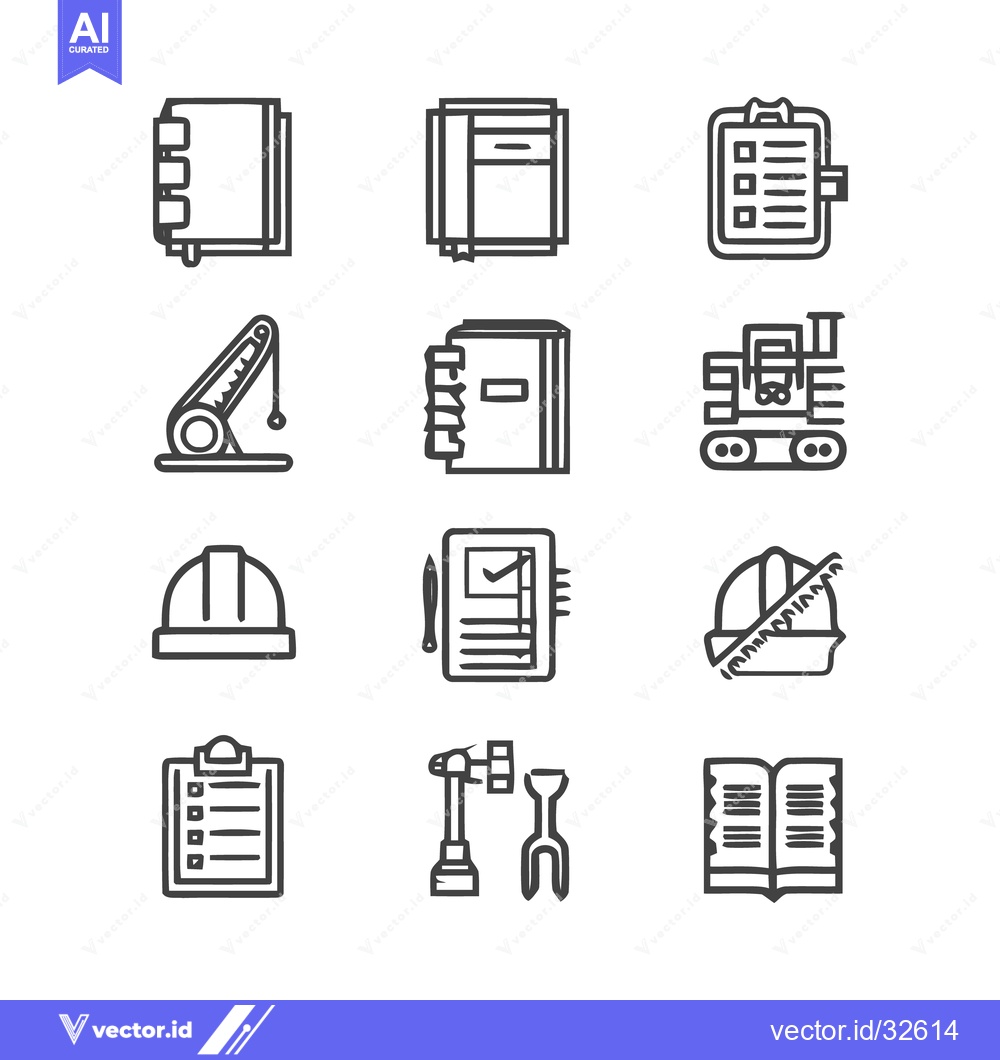 Premium Vector dari Construction and Engineering Icons - A Comprehensive Collection.