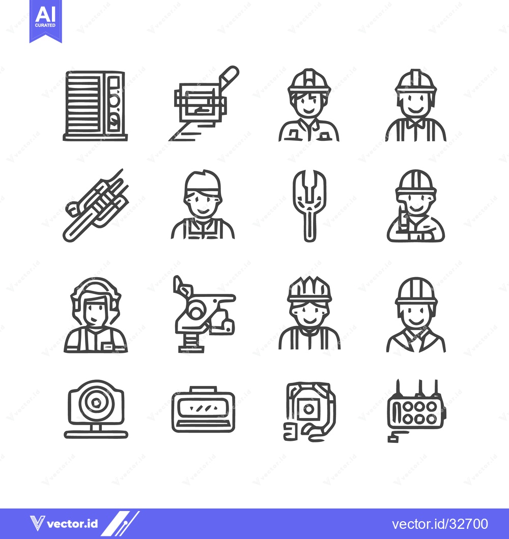 Premium Vector dari Engineering and Construction Icons - A Comprehensive Collection.